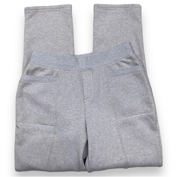 Isaac Mizrahi Live! Pintuck French Terry Joggers XS Heather Light Grey - Picture 8 of 9